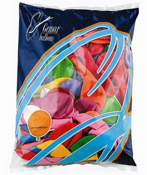 Léggömb 26 cm 100 db/csomag vegyes színek