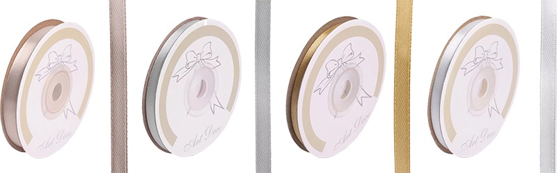 Szatén szalag 6 mm x 25 m vegyes színek