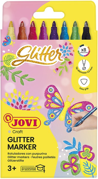 Filctoll készlet Jovi "Glitter" 8 szín