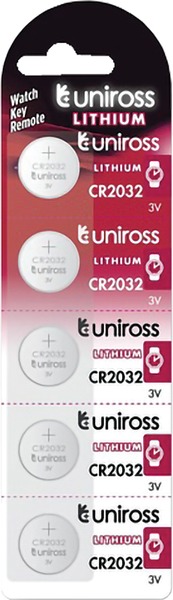 Gombelem lítium, 5 db/bliszter Uniross
