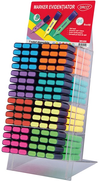 Szövegkiemelő display 96 db-os, 2-5 mm Daco 8 szín