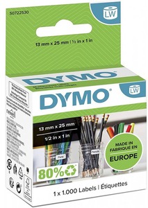Etikett címke 25x13 mm multifunkciós, tekercses Dymo "LabelWriter"