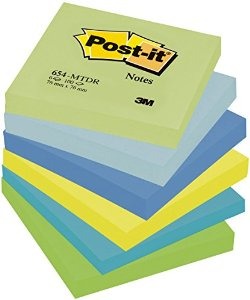 Öntapadó jegyzettömb 76x76 mm 100 lap Post-it álmodozó színek