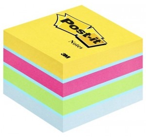 Öntapadó jegyzettömb 51x51 mm 400 lap Post-it ultra színek