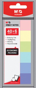 Jelölőcímke 20x50 mm 6x40 lap M&G pasztell színek