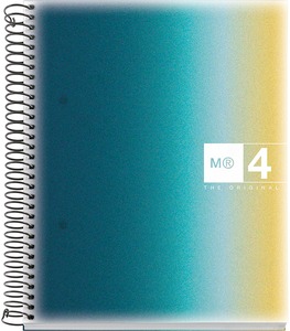Spirálfüzet A/5 4x30 lapos, vonalas MQ "Aurora" Iceland