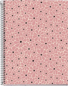 Spir&aacute;lf&uuml;zet A/4 4x25 lapos, vonalas MQ "Boho Essence" Blush