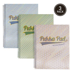 Spirálfüzet A/4 100 lapos vonalas Pukka Pad "Jotta Pad" Haze