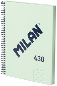 Spirálfüzet A/5 80 lapos, vonalas Milan "1918 Series" zöld