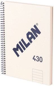 Spirálfüzet A/5 80 lapos, vonalas Milan "1918 Series" bézs