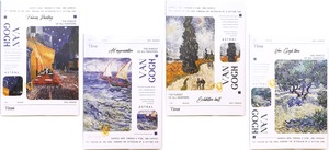 Napló A/5 110 lapos, vonalas ICU "Van Gogh" vegyes minta