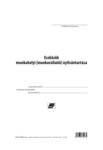 Eszközök munkahelyi nyilvántartása B.12-174/A A/5, 261 tételes Pátria