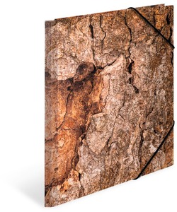 Gumis mappa A/4 karton Herma "Nature" Wood