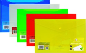 Irattartó tasak A/4 PP Pukka Pad áttetsző vegyes színek