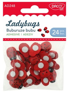 Fa dekoráció, katicák Daco "Ladybugs"