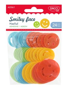 Műanyag mosolygó arcok, öntapadós Daco "Smiley face"