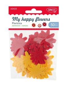 Filc forma, virágok Daco "My happy flowers"