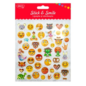 Matrica, fólia Daco "Stick & Smile" emoji