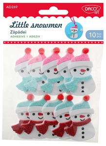 Dekorgumi forma, hóember Daco "Little snowmen"