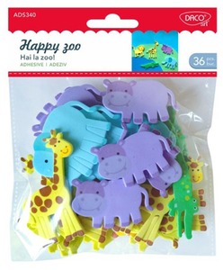 Dekorgumi forma, állatok Daco "Happy zoo"