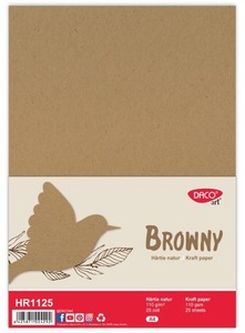 Kraft papír A/4 110 g 25 ív/csomag Daco "Browny" kraft