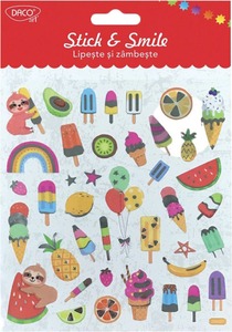 Matrica, fólia Daco "Stick & Smile" jégkrém