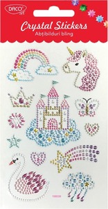 Matrica, 3D Daco "Crystal Stickers" unikornis
