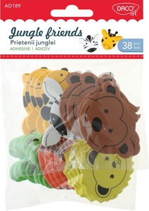 Dekorgumi forma, állatok Daco "Jungle friends"