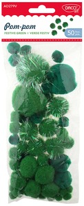 Pompon 50 db/csomag Daco zöld
