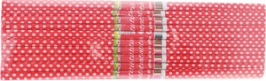 Krepp papír, pöttyös 50x200 cm 10 db/csomag Daco piros