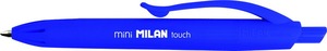 Golyóstoll 1 mm gumírozott test Milan P1 "Touch" Mini kék