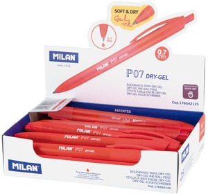 Zseléstoll 0,7 mm Milan "Dry-Gel" piros