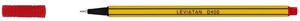 Tűfilc 0,4 mm d.rect "Fineliner" piros