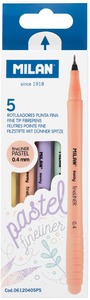 Tűfilc készlet 0,4 mm Milan "Fineliner" Sway 5 pasztell szín