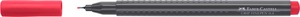 Tűfilc 0,4 mm Faber-Castell "Grip" Finepen kármin