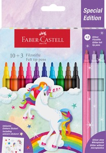 Filctoll készlet 2 mm Faber-Castell "Unicorn" 10+3 szín