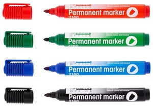 Alkoholos marker készlet 1-3 mm gömb d.rect 2160 4 szín