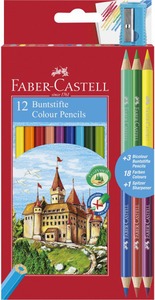 Színesceruza készlet Faber-Castell "Classic" 12+3/6 szín