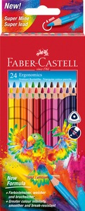 Színesceruza készlet háromszög test Faber-Castell "Ergonomics" 24 szín