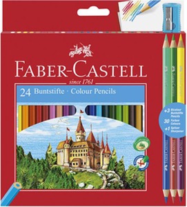 Színesceruza készlet Faber-Castell "Classic" 24+3/6 szín