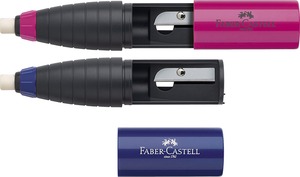 Hegyező 1 lyukú, tartályos, radírral Faber-Castell "Stift"