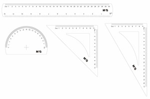 Vonalzókészlet 4 db-os M&G