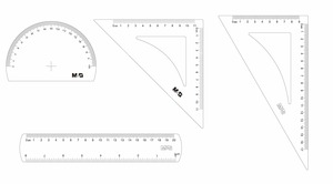 Vonalzókészlet 4 db-os M&G