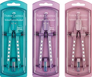 Körző készlet 2 db-os Faber-Castell "Factory" Sparkle