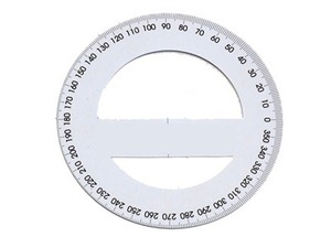 Szögmérő papír 360° 100 mm