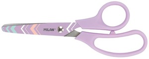 Olló, iskolai 13,3 cm Milan "Basic" Pastel lila