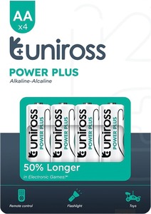 Elem AA ceruza 1,5V, 4 db/bliszter Uniross "Power Plus"