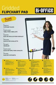 Flipchart papír 68x98 cm négyzetrácsos Bi-Office