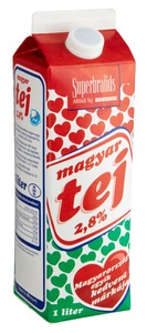 Tej 2,8 % 1 l Magyar tej