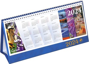 Asztali naptár, álló Csízió kék